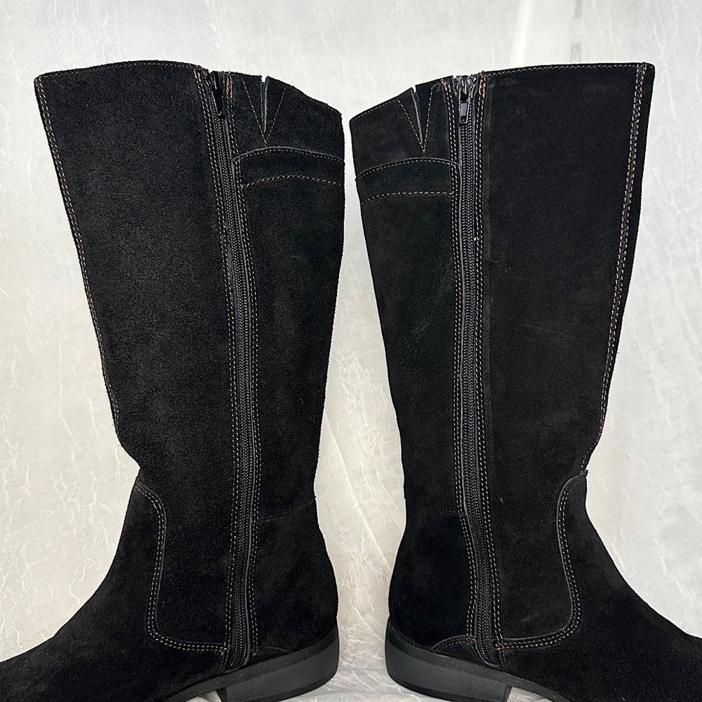 Easy spirit Suede Leather Knee High Black Boots | Sz 7 - Picture 10 of 16